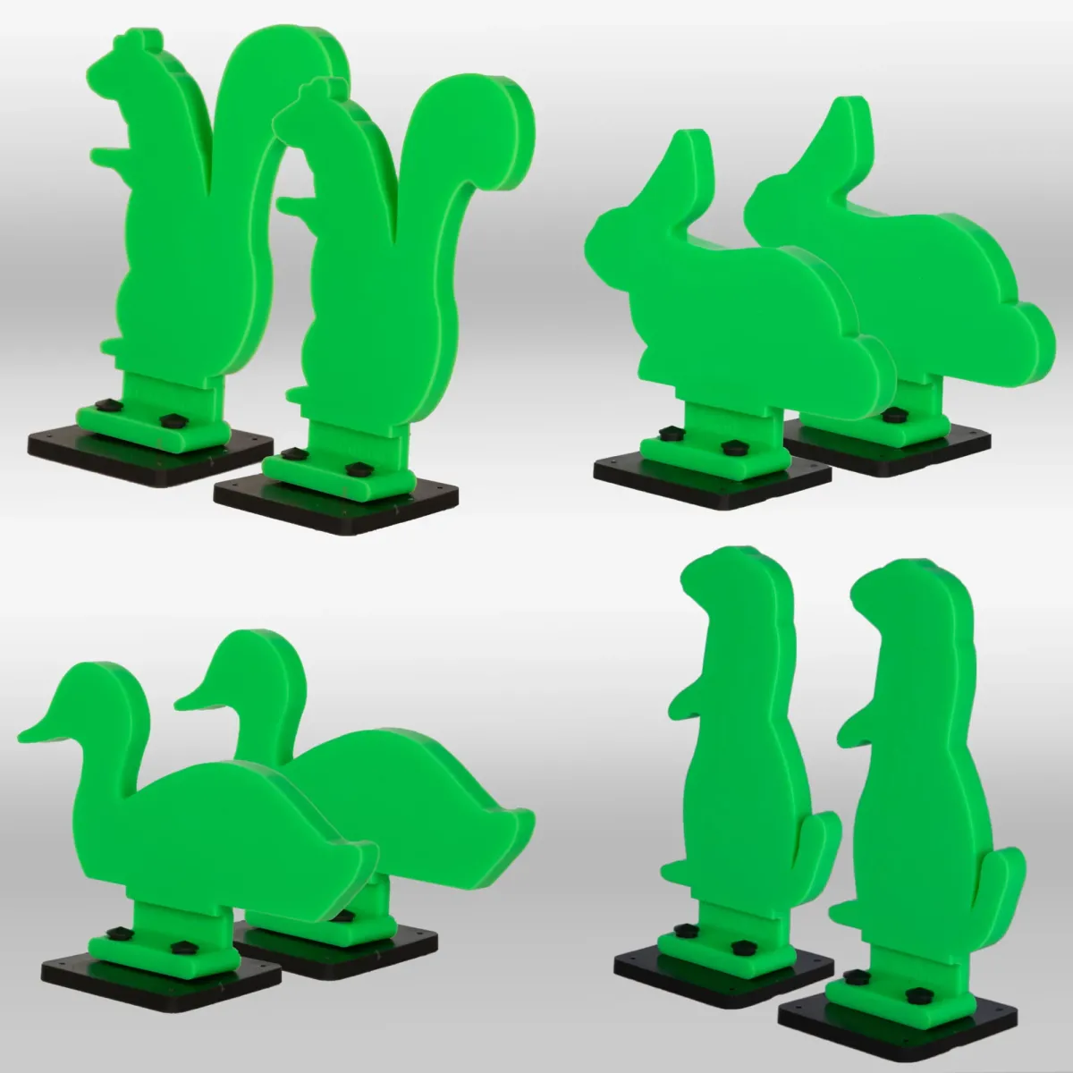 Throom Varmints BOUNCEBACK™ Series Kit (Set of 8, 8 Bases) - Green