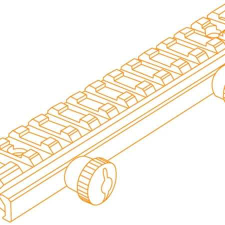 UTG Riser mount 14 slot picatinny +1"
