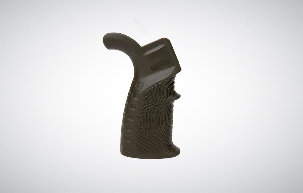AR 15 RUBBERIZED GRIP WITH BEAVERTAIL FINGERPRINT