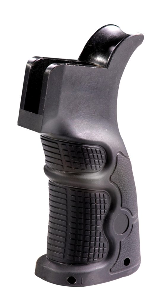 CAA Rubberized reduced angle ergonomic pistol grip