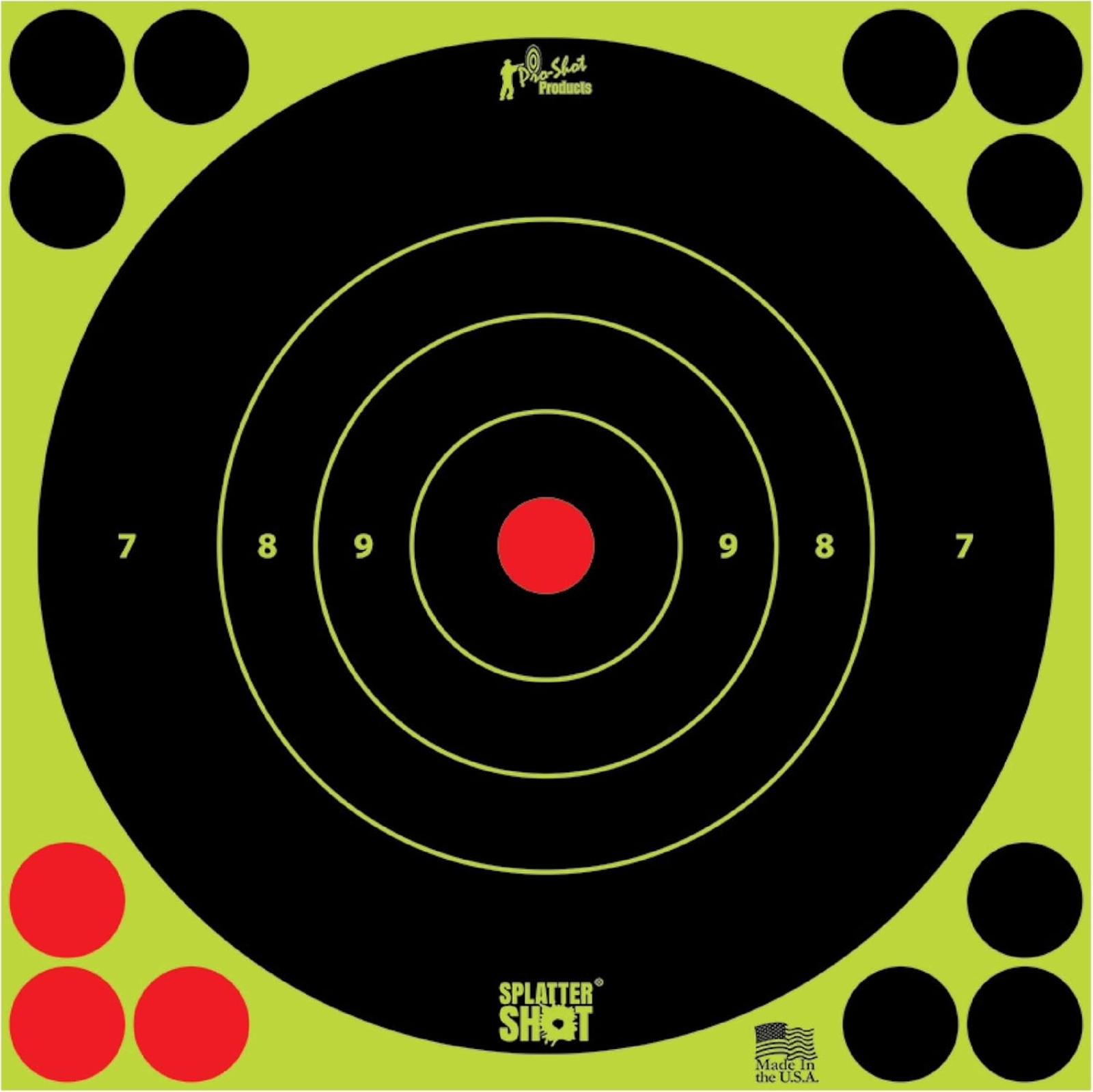 Pro Shot Splatter Shot Bulleye 6" - 12 Targets Pro Shot Splatter Shot Bulleye 6" - 12 Targets