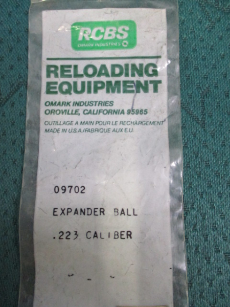 RCBS Expander Ball .223 RCBS Expander Ball .223
