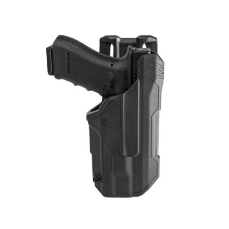 Blackhawk T-Series Left L2D Duty Holster LB G17/22 Tlr 1/2 Black