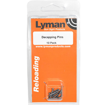 Lyman decapping pins 10 pack