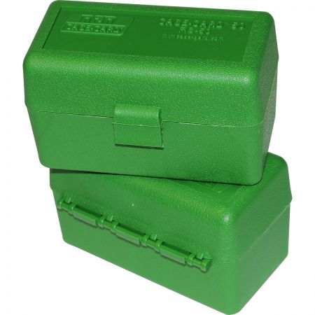 MTM Ammo Box 50 Round Flip-Top 223 204 Ruger 6x47 Green