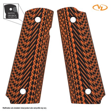 Grip 1911 wood orange black