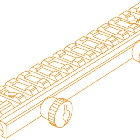 UTG Riser mount 14 slot picatinny +1"